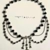 Black Crystal Star Necklace