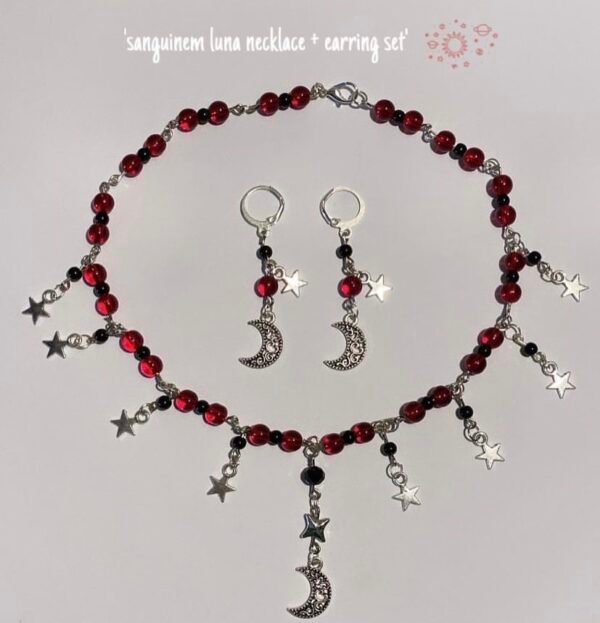 Sanquinem Luna Set (necklace + earring)