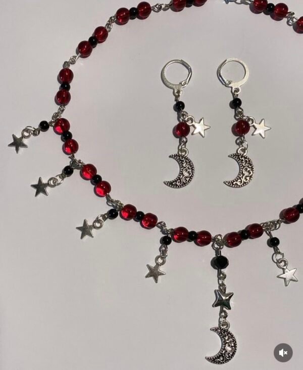 Sanquinem Luna Set (necklace + earring)