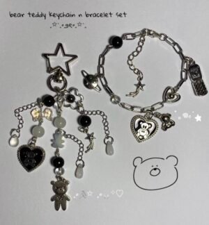 Bear Teddy Set (bracelet + keychain)