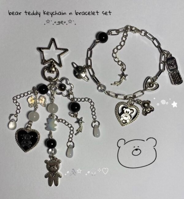 Bear Teddy Set (bracelet + keychain)