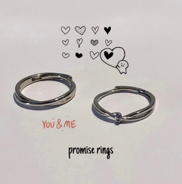 Screenshot Promise Rings (Pair)