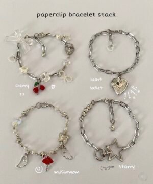 paperclip bracelets stack